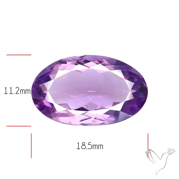 Brazilian Amethyst Clear Faceted Fine Gemstone