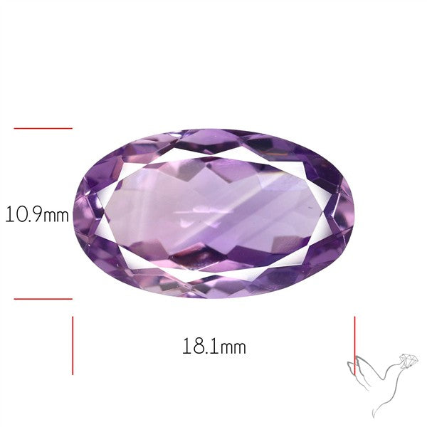 Brazilian Amethyst Clear Faceted Fine Gemstone