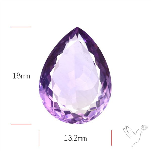 Brazilian Amethyst Clear Faceted Fine Gemstone