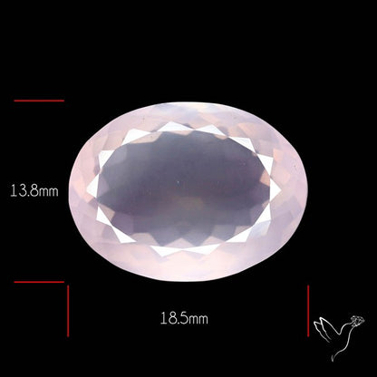 High Grade Rose Quartz Faceted Fine Gemstone