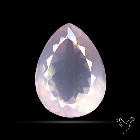 High Grade Rose Quartz Faceted Fine Gemstone
