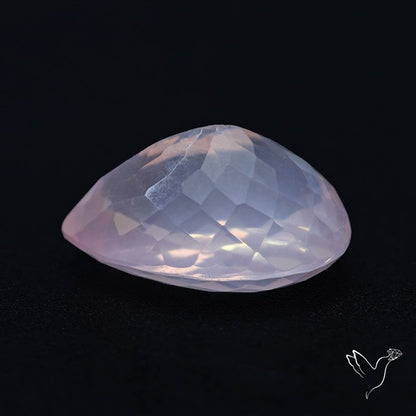 High Grade Rose Quartz Faceted Fine Gemstone
