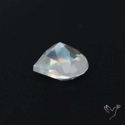 Clean Madagascar Rainbow Moonstone Faceted Fine Gemstone High Grade