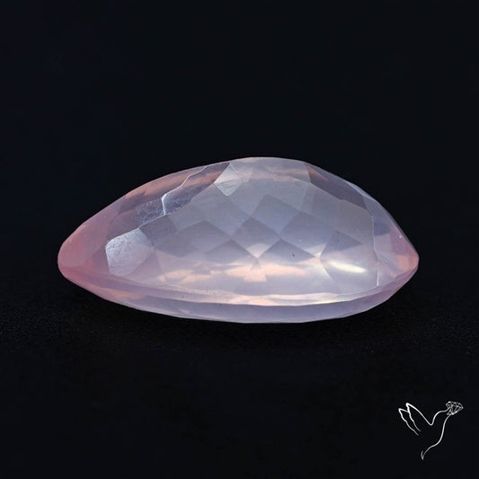 High Grade Rose Quartz Faceted Fine Gemstone