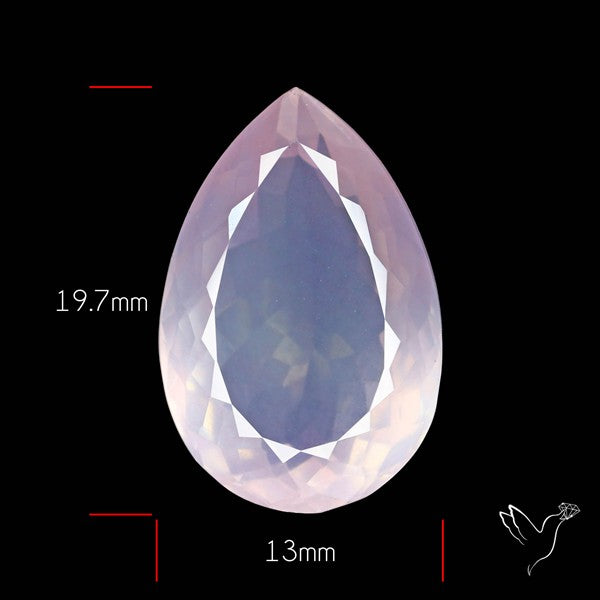 High Grade Rose Quartz Faceted Fine Gemstone