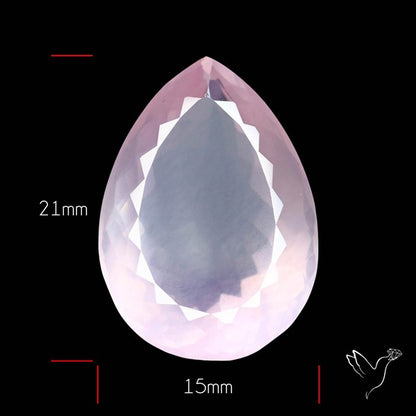 High Grade Rose Quartz Faceted Fine Gemstone