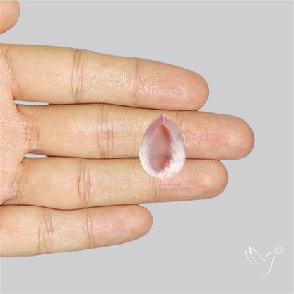 High Grade Rose Quartz Faceted Fine Gemstone