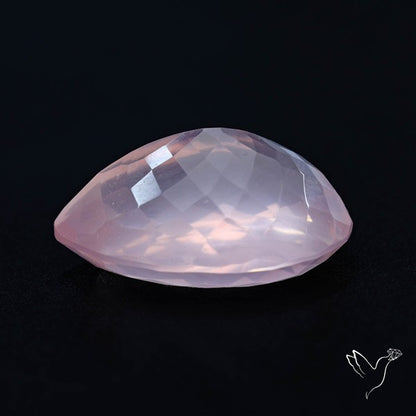 High Grade Rose Quartz Faceted Fine Gemstone