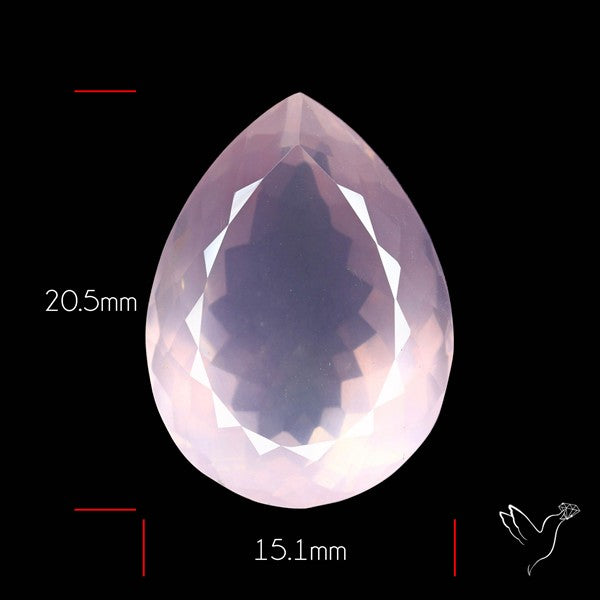High Grade Rose Quartz Faceted Fine Gemstone