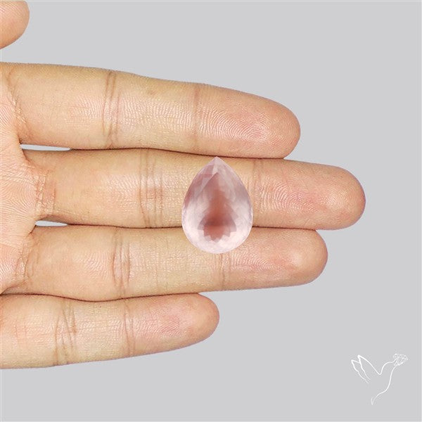 High Grade Rose Quartz Faceted Fine Gemstone
