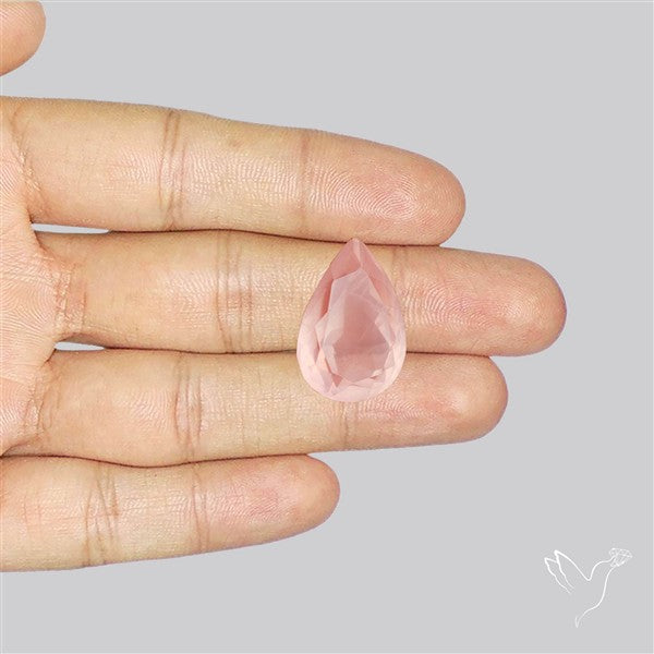 High Grade Rose Quartz Faceted Fine Gemstone