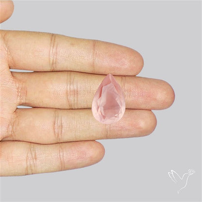 High Grade Rose Quartz Faceted Fine Gemstone