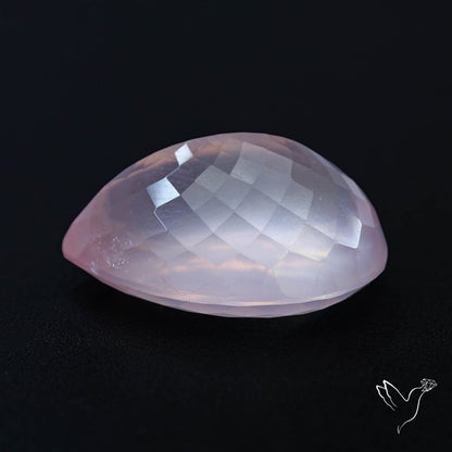 High Grade Rose Quartz Faceted Fine Gemstone