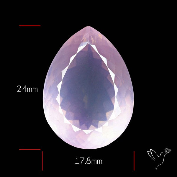 High Grade Rose Quartz Faceted Fine Gemstone
