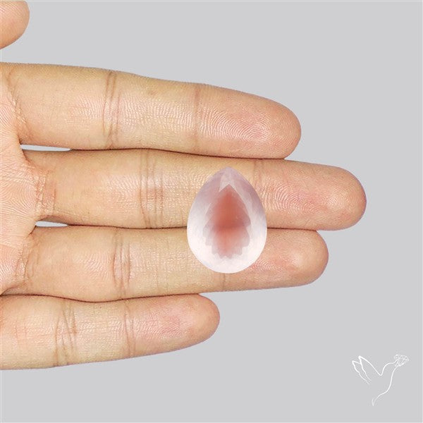 High Grade Rose Quartz Faceted Fine Gemstone