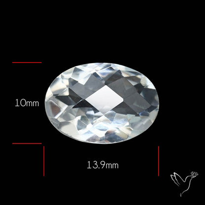 Himalayan Clear Crystal Quartz Faceted Fine Gemstone