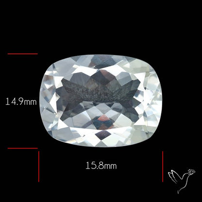 Himalayan Clear Crystal Quartz Faceted Fine Gemstone