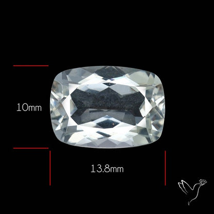 Himalayan Clear Crystal Quartz Faceted Fine Gemstone