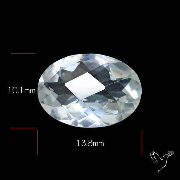 Himalayan Clear Crystal Quartz Faceted Fine Gemstone