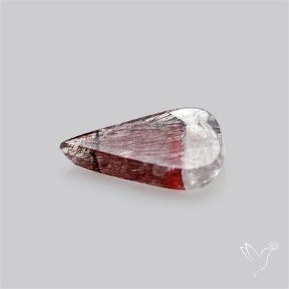 Rare Brazilian Lepidocrocite In Quartz Cabochon