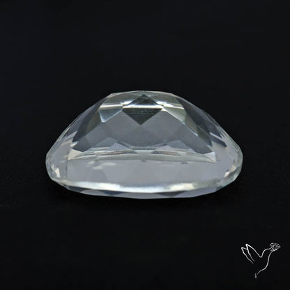Himalayan Clear Crystal Quartz Faceted Fine Gemstone