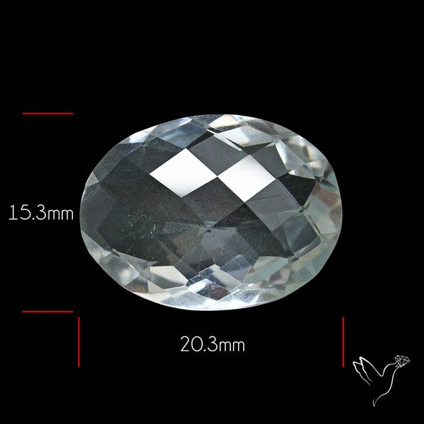 Himalayan Clear Crystal Quartz Faceted Fine Gemstone