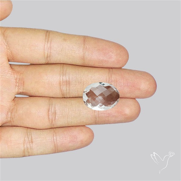 Himalayan Clear Crystal Quartz Faceted Fine Gemstone