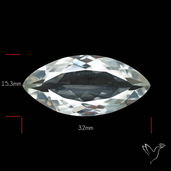 Himalayan Clear Crystal Quartz Faceted Fine Gemstone