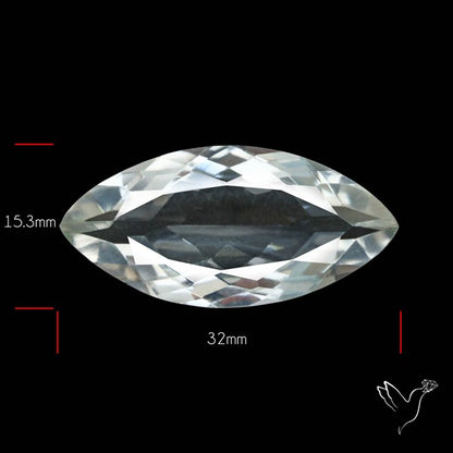 Himalayan Clear Crystal Quartz Faceted Fine Gemstone