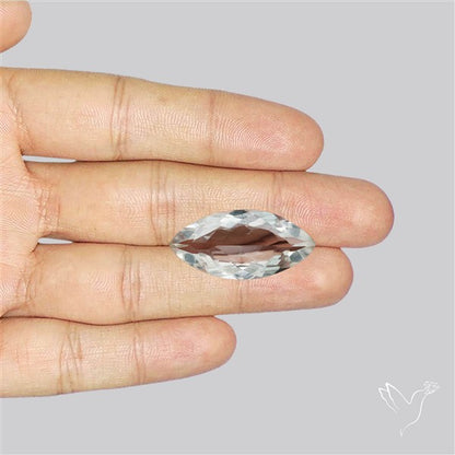 Himalayan Clear Crystal Quartz Faceted Fine Gemstone