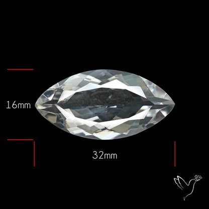 Himalayan Clear Crystal Quartz Faceted Fine Gemstone