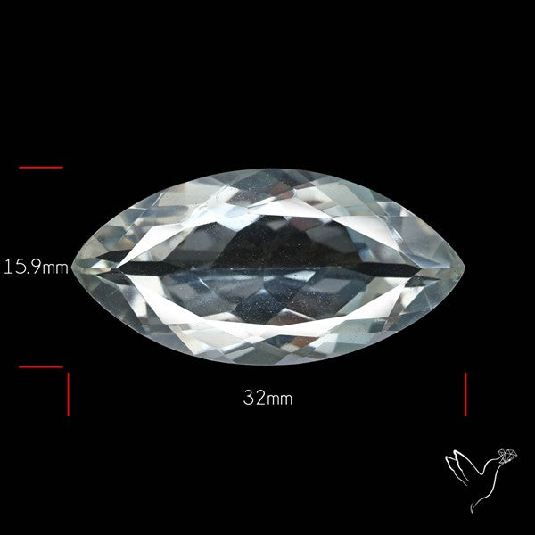 Himalayan Clear Crystal Quartz Faceted Fine Gemstone