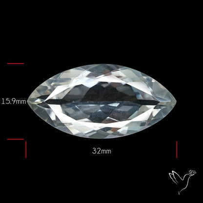Himalayan Clear Crystal Quartz Faceted Fine Gemstone