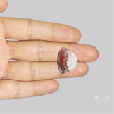 Rare Brazilian Lepidocrocite In Quartz Cabochon