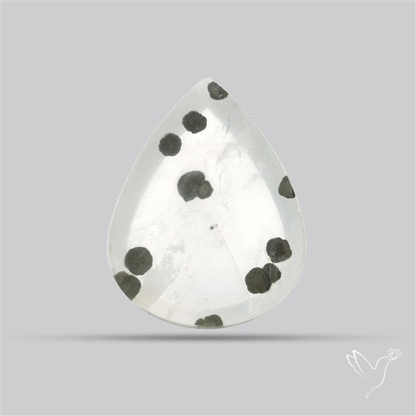 Rare Pyrite Included Quartz Cabochon