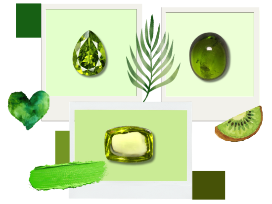 Green Gemstones mobile
