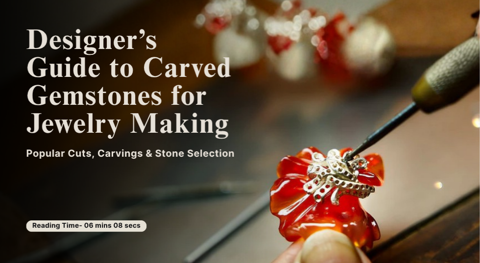 carved gemstones for jewelry making 