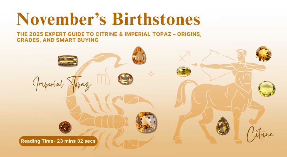 November’s Birthstones: The 2025 Expert Guide to Citrine & Imperial Topaz 