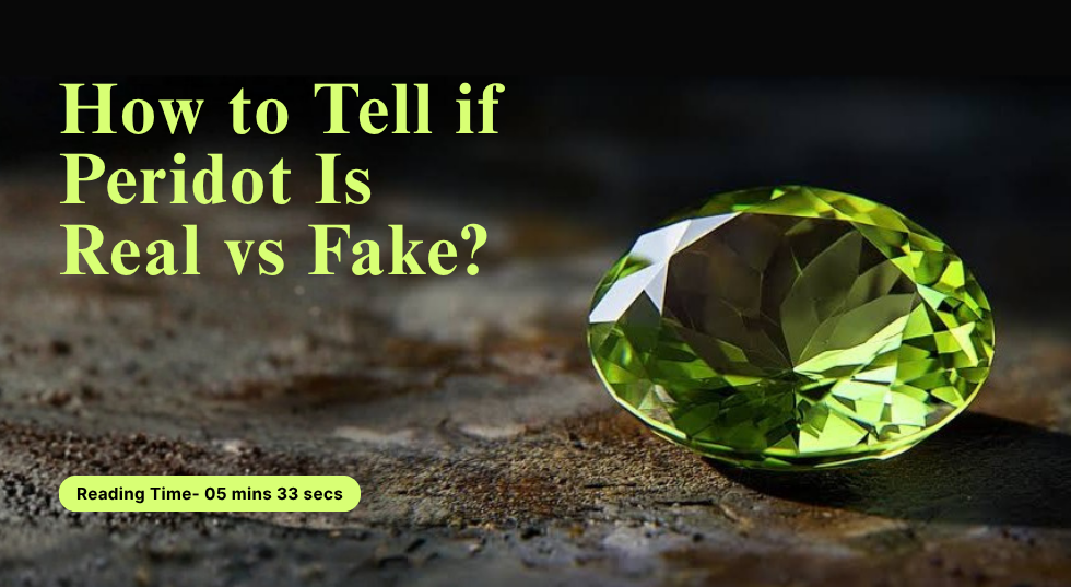 how to tell if peridot is real vs fake 