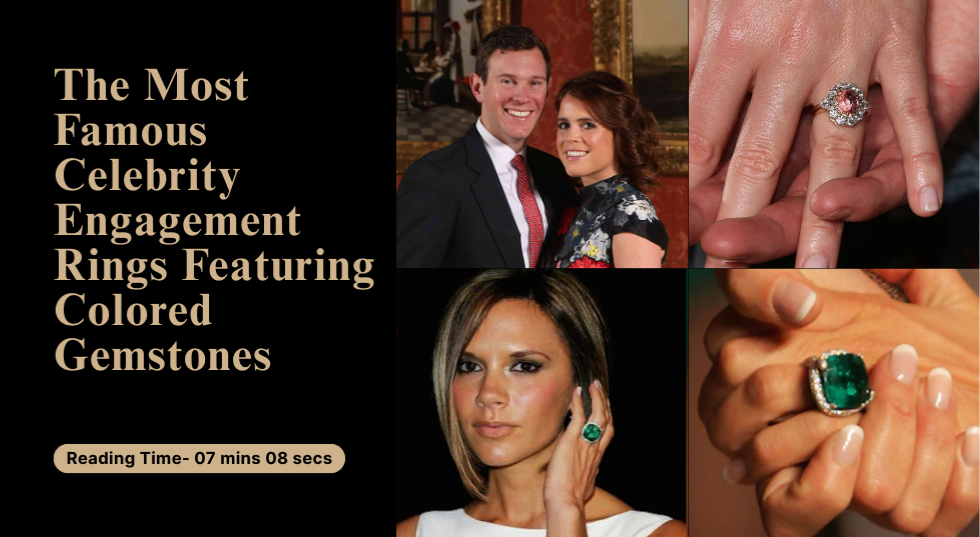 The Most Famous Celebrity Engagement Rings Featuring Colored Gemstones