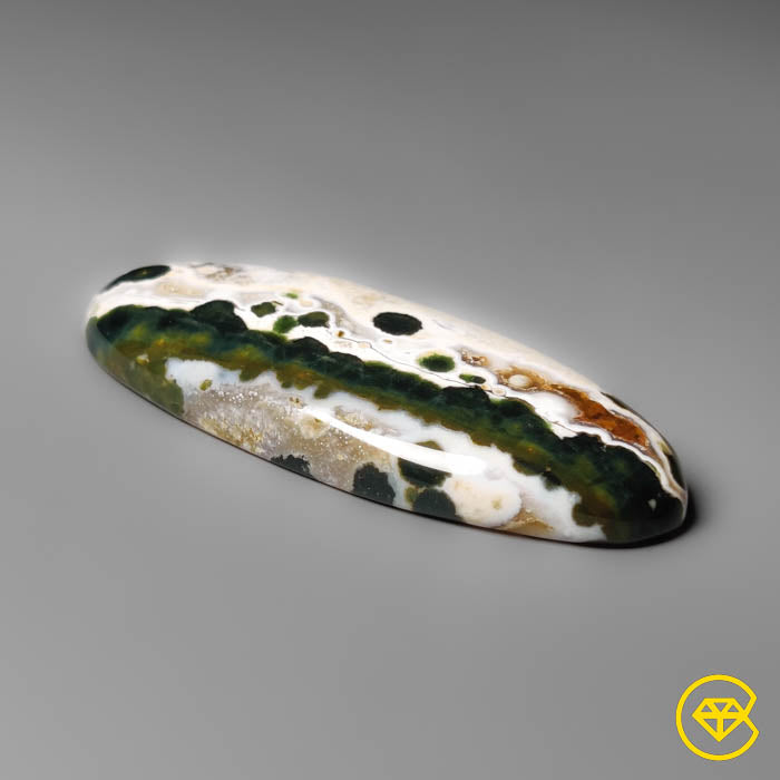 Orbicular Ocean Jasper Cabochon
