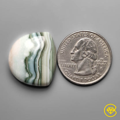 Saturn Chalcedony Cabochon