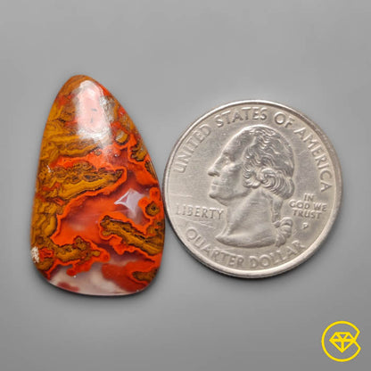 Moroccan Seam Agate Cabochon