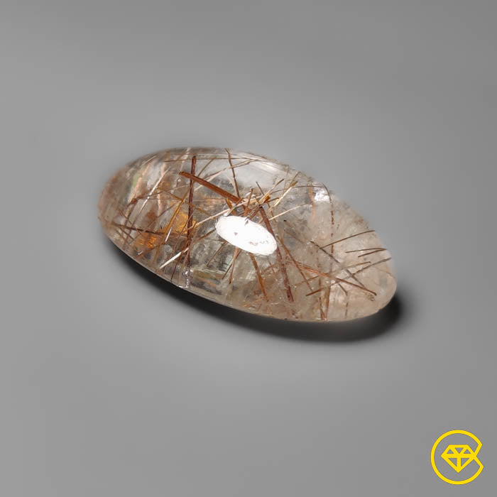 Copper Rutilated Quartz Cabochon