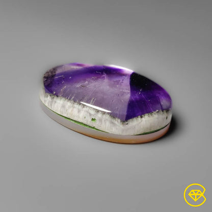 Trapiche Amethyst With Mother Of Pearl Doublet