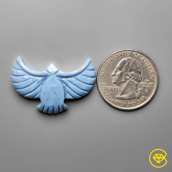 Owyhee Blue Opal Eagle Carving