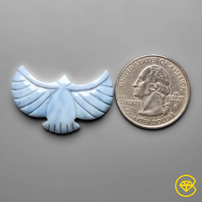 Owyhee Blue Opal Eagle Carving