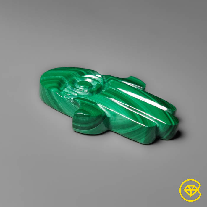 Malachite Hamsa Carving
