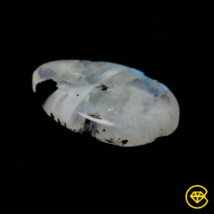 Rainbow Moonstone With Black Tourmaline Inclusions