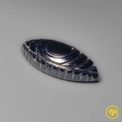 Black Onyx Evil Eye Carving